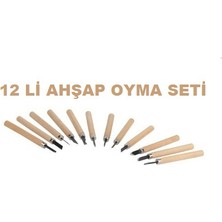 Samur Ahşap Oyma Seti 12'li Wood Curving Set