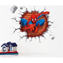 BigWall Sticker Örümcek Adam 3D Duvar Stickerı Spiderman