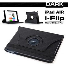 Dark iFlip iPad Air 360° Dönebilen Siyah Tablet Kılıfı (DK-AC-IP5KRT)