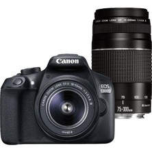 Canon EOS 1300D 18-55 mm + 75-300 mm DC Double Lens Dijital SLR Fotoğraf Makinesi