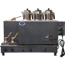 Tiryaki Elektrostatik Çay Kazanı 3 Demlikli