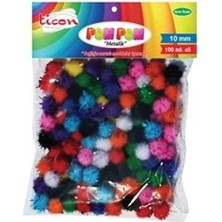 Ticon Pompom 10 Mm 100 Lü Metalik