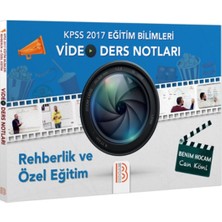 Benim Hocam Yayınları 2017 KPSS Eğitim Bilimleri Rehberlik ve Özel Eğitim Video Ders Notları