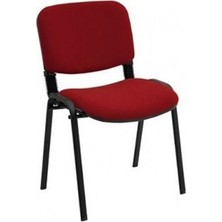 Türksit Form Sandalye 2 Adet Set Bordo - Deri