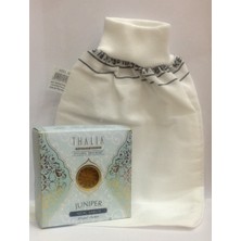 Aktarzane Kelebek Kese Lastikli İnce + Ardıç Sabunu Banyo Hamam Kesesi Spa Seti