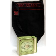 Aktarzane Kelebek Tellak Kese Ucu Kıvrık + Zeytin Sabunu Banyo Hamam Kesesi Spa Seti