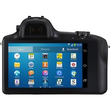 Samsung Galaxy NX 18-55mm Lens 20.3 MP 4.8” Dokunmatik Ekran 3G Bağlantı Android 4.2 JellyBean Aynasız Dijit