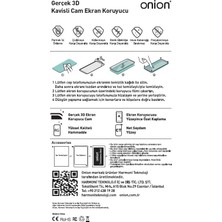 Onion Glxy S8 3D Kavisli Cam Ekran Koruyucu