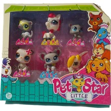 Littlest Pet Shop Neşeli Minişler 6'lı Miniş Ailesi Oyuncak Pet Star Atlı Tavşanlı Model 6'lı