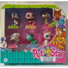 Littlest Pet Shop Neşeli Minişler 6'lı Miniş Ailesi Oyuncak Pet Shop Minişler Uğur Böcekli Set