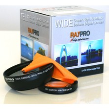 Raypro DCR-5200HD 52mm 0.45x / 0.70x Ultra Geniş Açı + Makro Lens