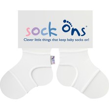 Sock Ons Bebek Çorap Tutucu - Beyaz