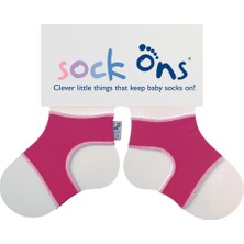 Sock Ons Bebek Çorap Tutucu - Fuşya