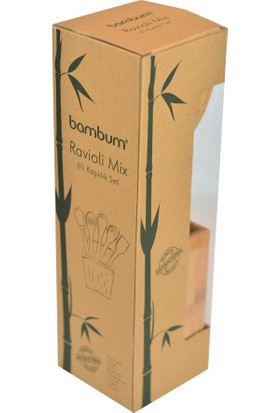 Bambum Ravioli Mix 6 Lı Maşalı Kaşıklık Seti - Servis Takımı