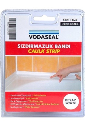 Vodaseal Küvet Kenarı Sızdırmazlık Bandı 38 Mm X 3,35 Beyaz