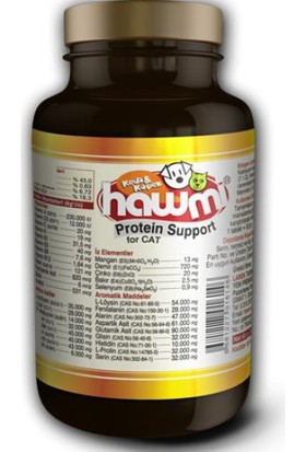 Hawmi Kediler İçin Vitamin, Mineral Ve Protein Desteği 120 Tablet