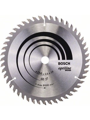 Bosch Optiline Wood 184 x 16 Mm 48 Diş 2608641181