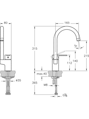 Punto Fuga Eviye Bataryası A41064