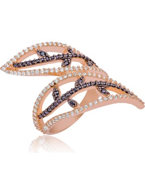 Gümüş Yaprak Bayan Yüzük