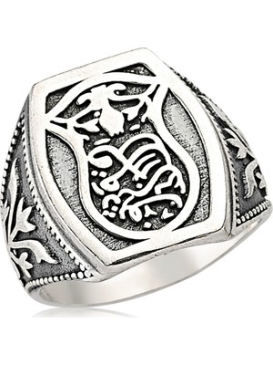 Gumush Kadem-i Şerif Gümüş Erkek Yüzük