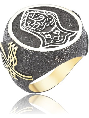 Gumush Gümüş Kadem-i Şerif Yüzük