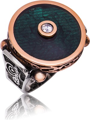 Gümüş Tuğralı Polo Erkek Yüzük