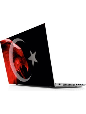 Sticker Master Ayyıldız Kartal Laptop Sticker Oto Motor Pc Etiket