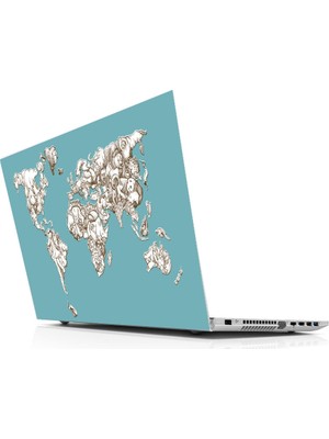 Sticker Master World Of Animals Laptop Sticker Oto Motor Pc Etiket