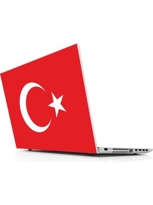 Sticker Master Türk Bayrağı Laptop Sticker Oto Motor Pc Etiket
