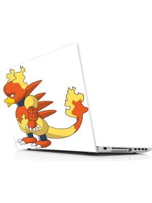 Sticker Master Pokemon Magmar Laptop Sticker Oto Motor Pc Etiket