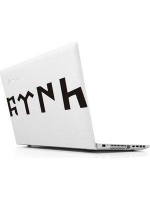 Sticker Master Göktürkçe Laptop Sticker Oto Motor Pc Etiket