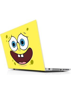 Sticker Master Sponge Bob Open Mouth Laptop Sticker Oto Motor Pc Etiket