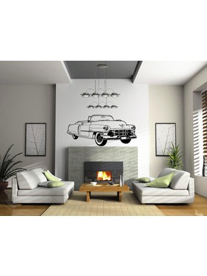 Sticker Master Vintage Open Roof Car Duvar Sticker Oto Motor Pc Etiket