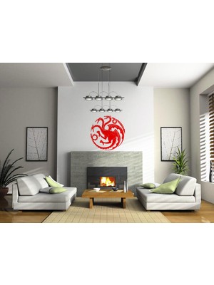 Sticker Master Game Of Thrones Logo Duvar Sticker Oto Motor Pc Etiket
