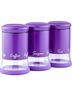Biev Mor 3Lü Kavanoz Seti 1100ml