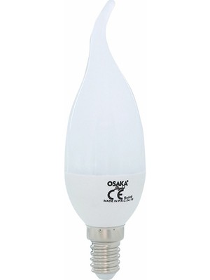 Osaka Light 6Watt Led Kıvrık Buji Ampül Beyaz