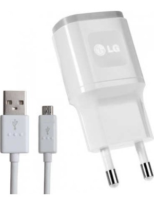 LG  Şarj Cihazı + USB Kablo Beyaz - MCS-04ED/B (İthalatçı Garantili)