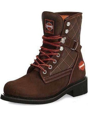 Harley Davidson New/Worker 700 Deri Unisex Bot Kahve