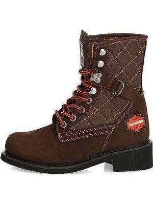 Harley Davidson New/Worker 700 Deri Unisex Bot Kahve