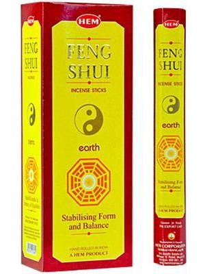 Hem Tütsü  Feng Shui Earth Incense Stick - 20 Çubuk Tütsü Feng Shui Toprak
