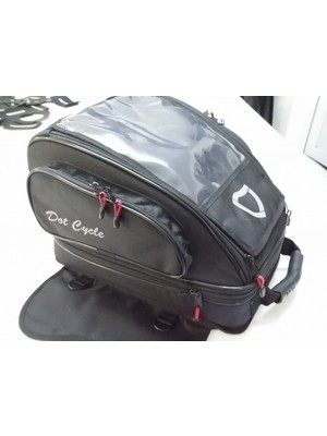 Dot Cycle Depo Üstü Suya Dayanıklı Mıknatıslı Askı Kayışlı Sırtta ve Elde Taşınabilir Motosiklet Çantası