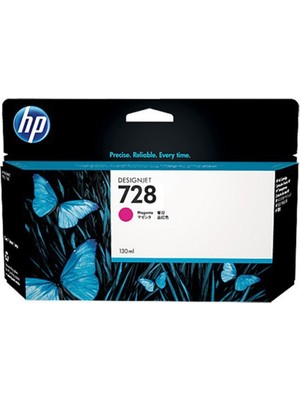 HP 728 Magenta Kırmızı 130ML Plotter Kartuşu F9J66A