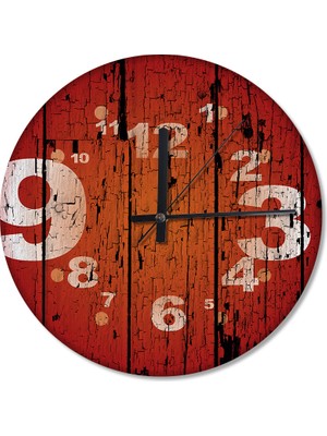 Cakasepetim Dekoratif Eskitme Ahşap Duvar Saati