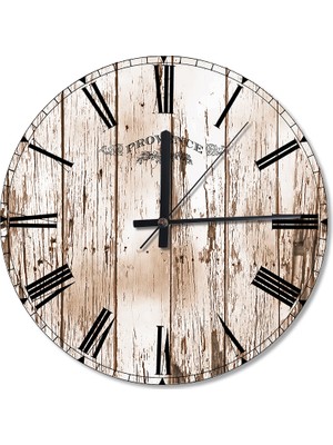 Cakasepetim Boyası Çatlamış Ahşap Ahşap Duvar Saati