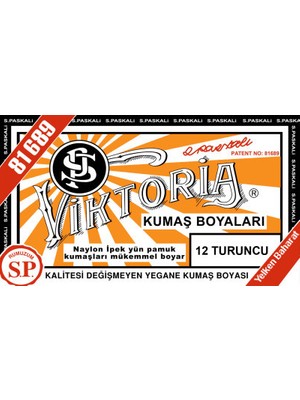 Viktoria Kumaş Boyası Turuncu