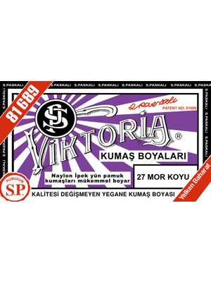 Viktoria Kumaş Boyası Koyu Mor