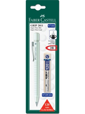 Faber-Castell Bls. Grip 2011 Versatil Seti (Grip 2011 Versatil + Grip 120'li Min) (Pembe+Mavi+Beyaz)