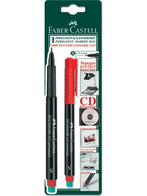 Faber-Castell Bls. Permanent Kalem (S) Kırmızı, Tekli