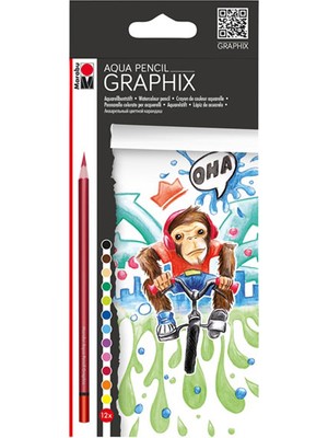 Marabu Aqua Sulu Boya Kalemi 12'li 014300100