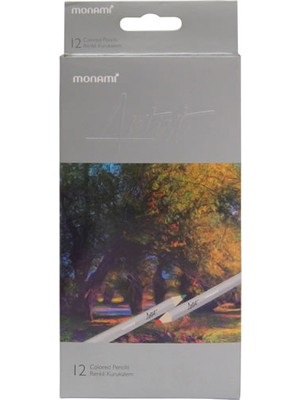 Monami Artist 12 Renk Kuru Boya Seti Mkb710012 12 Parça Renkli Kalemler